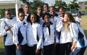 Cérémonie d'ouverture CARIFTA - Les aiglonistes du team Martinique