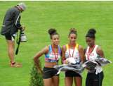 Valence 20 juillet - Axelle Lambert (Eclipse) médaillée de bronze du 200m cadettes