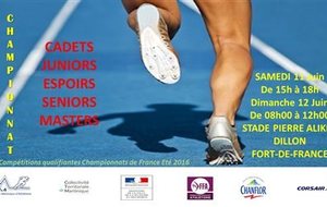 Championnat Régional CA-JU-ES-SE-MA