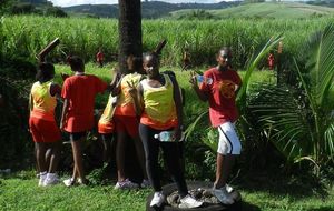 Cross de la Gauloise - poussines devant, cadettes au fond