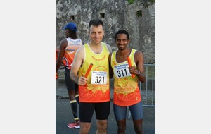 Relais Marin - Les premiers relayeurs des 2 équipes de l'Aiglon, François et Julien