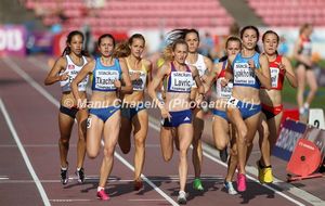 Europe Espoirs - Finale du 800m - Justine à mi-course