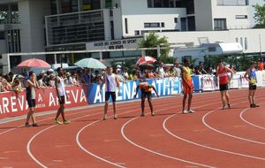 France CA/JU - 21 juillet - Mathieu - séries du 4x100m juniors