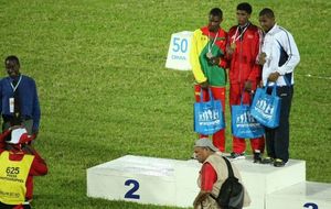 CARIFTA - Podium octathlon open (exceptionnel, aucun jamaïcain sur un podium)