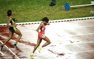 CARIFTA - Séries du 200m U20 avec la Trini Kayelle Clarke future championne de la Caraïbe