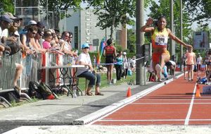 Valence 18 juillet - Axelle en qualif du triple, 12m08, ça passe