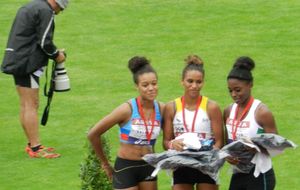 Valence 20 juillet - Axelle Lambert (Eclipse) médaillée de bronze du 200m cadettes