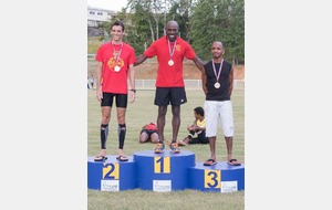 Championnats de cross 2015 - Podium vétérans 1 (avec JL pour Gérald)