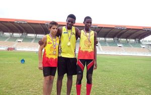 Champ BE/MI - Podium 100m BEM avec Mario et Baptiste