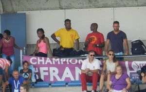 Albi 2015 - Le staff rassuré (Hugo, Alain, kiné Quentin)