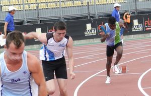 Albi 2015 - Les cadets de l'ASCFAC au départ de leur série. Victoire et qualification