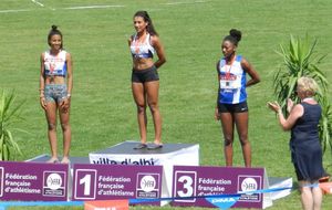 Albi 2015 - Julie Adèle du Racing Club de Martinique 3e du triple cadettes
