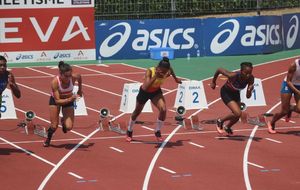 Albi 2015 - Jessie en finale du 100m haies CAF