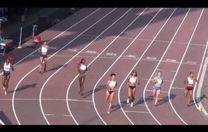 Finale du 200m des Europe Espoirs - Lénora 2e - 13 juillet 2013