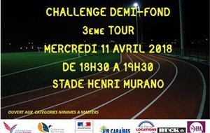 Soirée 1/2 fond 3ème tour